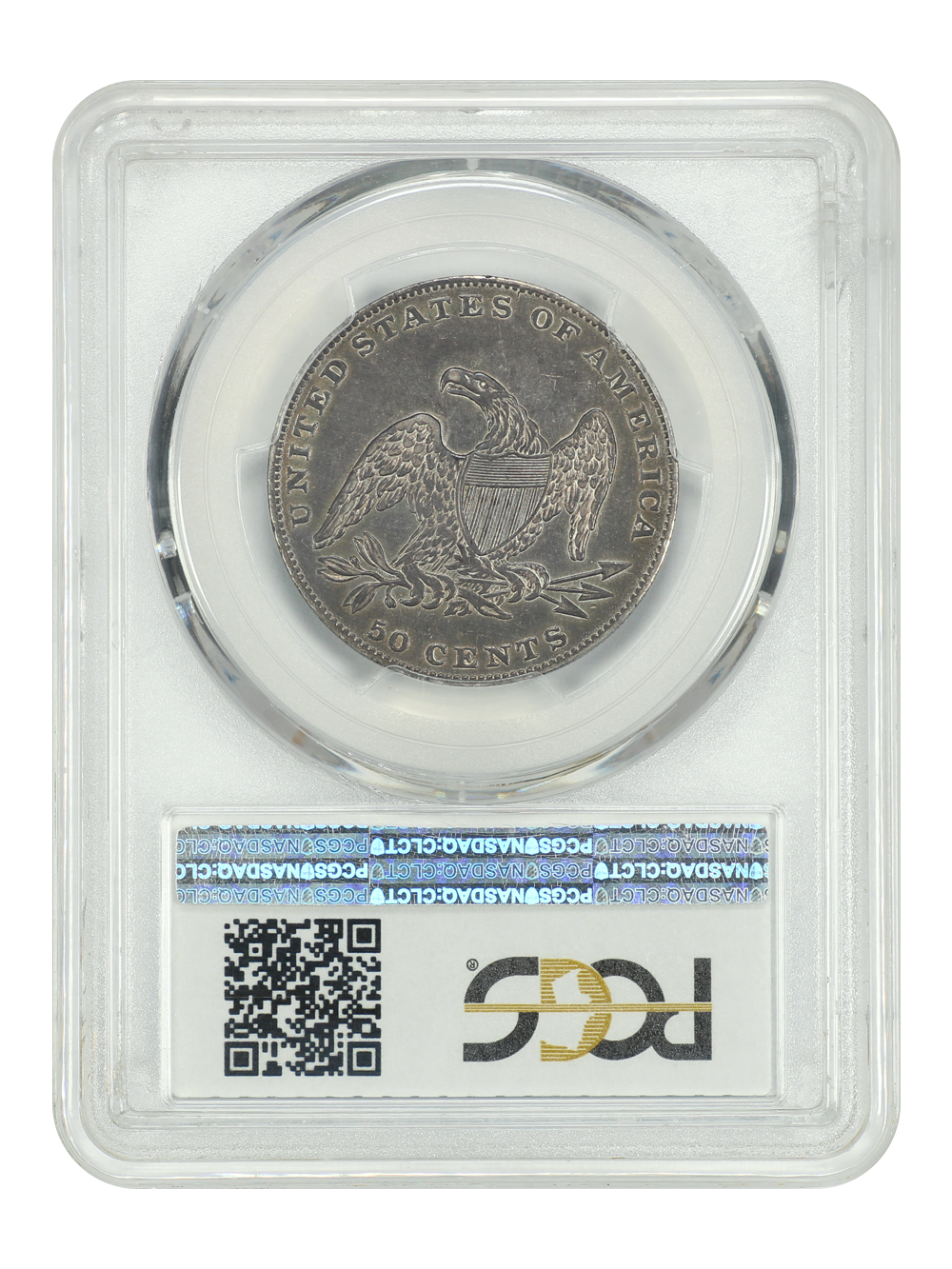 image for: 1836 Reeded Edge 50c PCGS AU53