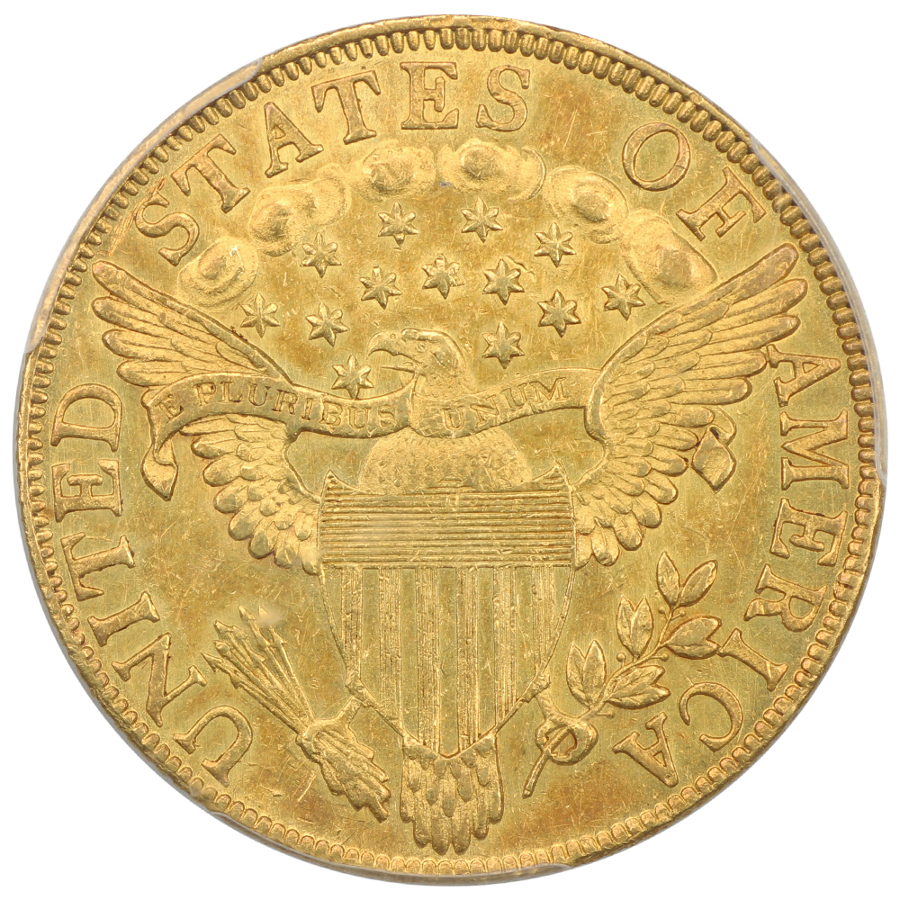 image for: 1799 Small Stars Obverse, BD-7 $10  PCGS AU50