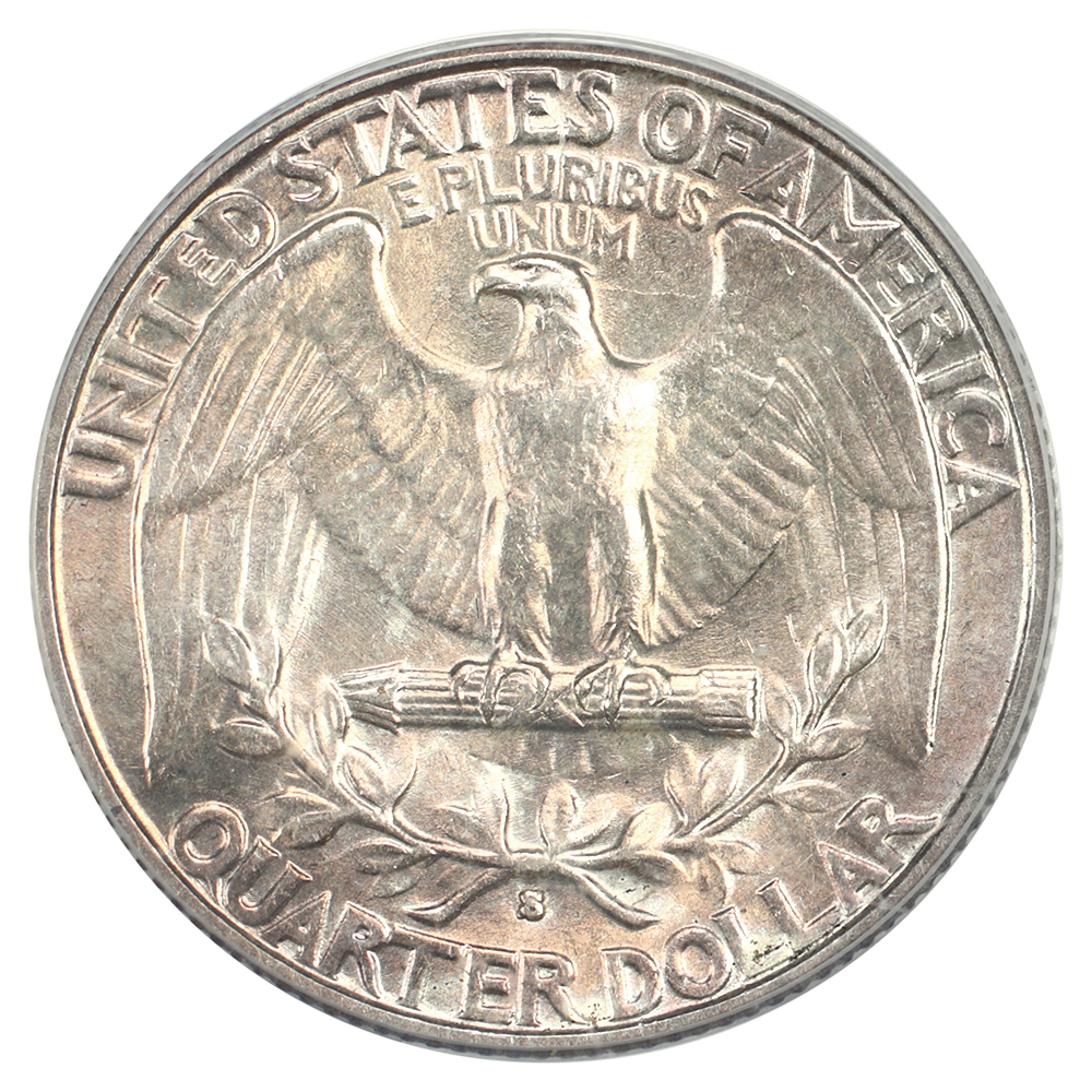 image for: 1932-S 25c PCGS AU55