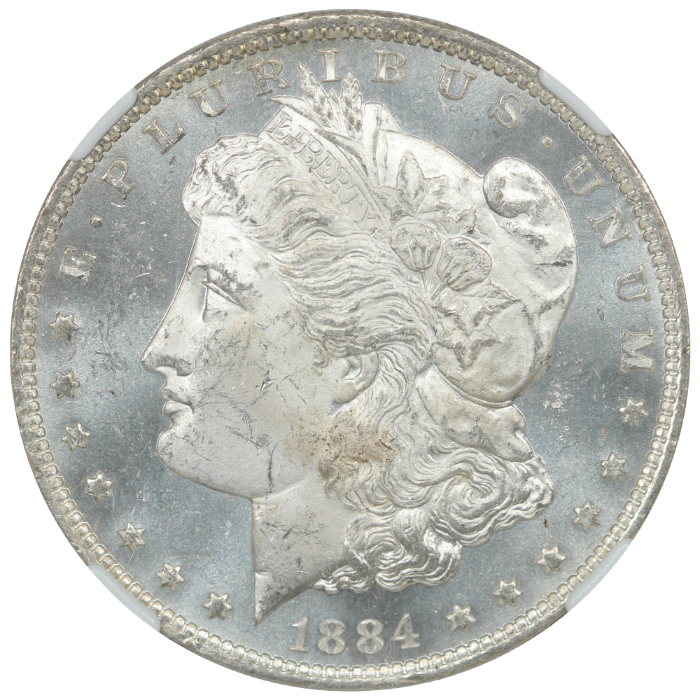 image for: 1884-O $1  NGC MS63 PL