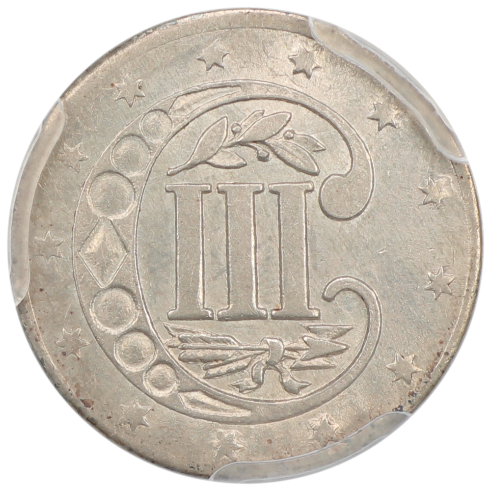 image for: 1858 3cS PCGS MS62