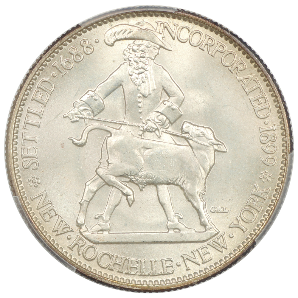 image for: 1938 New Rochelle 50c PCGS MS67