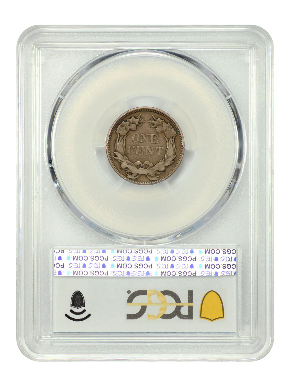 image for: 1857 Flying Eagle, Obverse of 1856, FS-401b, S-2 1c PCGS F15