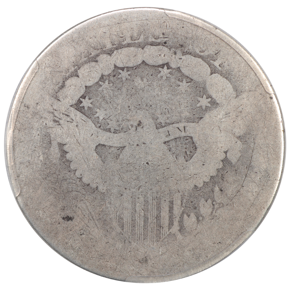 image for: 1798 Large Eagle, Pointed 9 $1  PCGS AG3