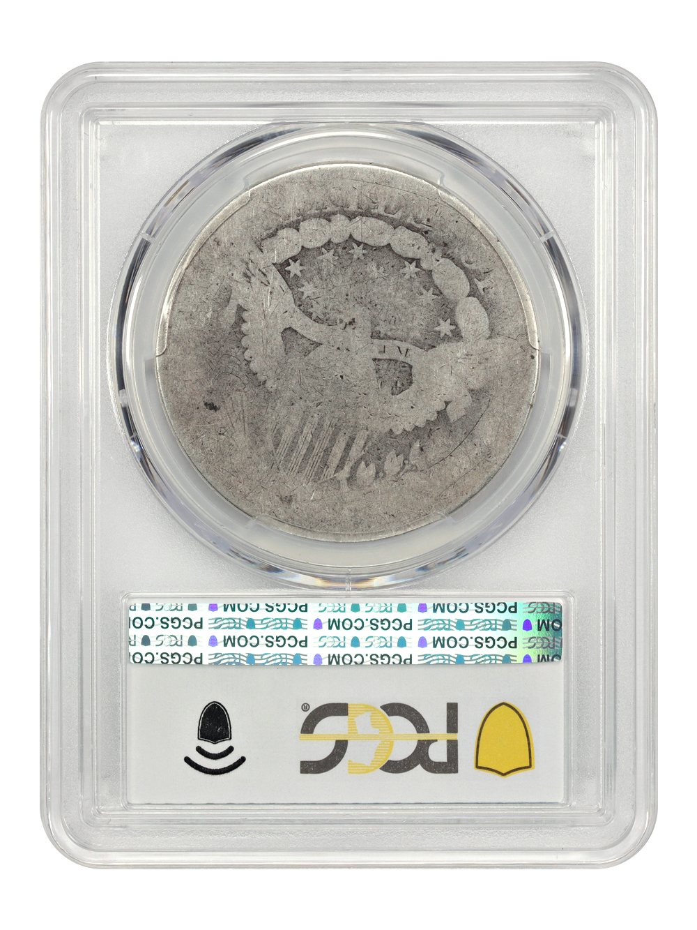 image for: 1798 Large Eagle, Pointed 9 $1  PCGS AG3