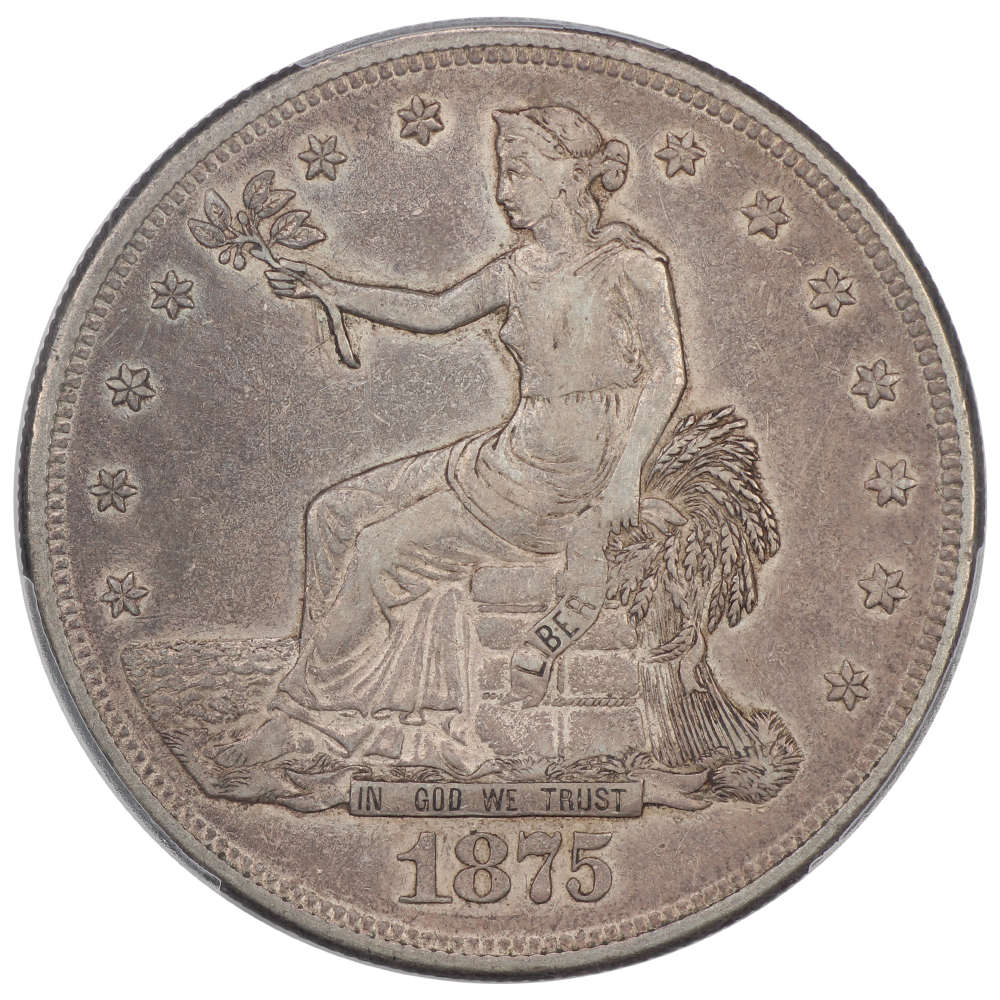 image for: 1875-CC Trade$ PCGS VF35