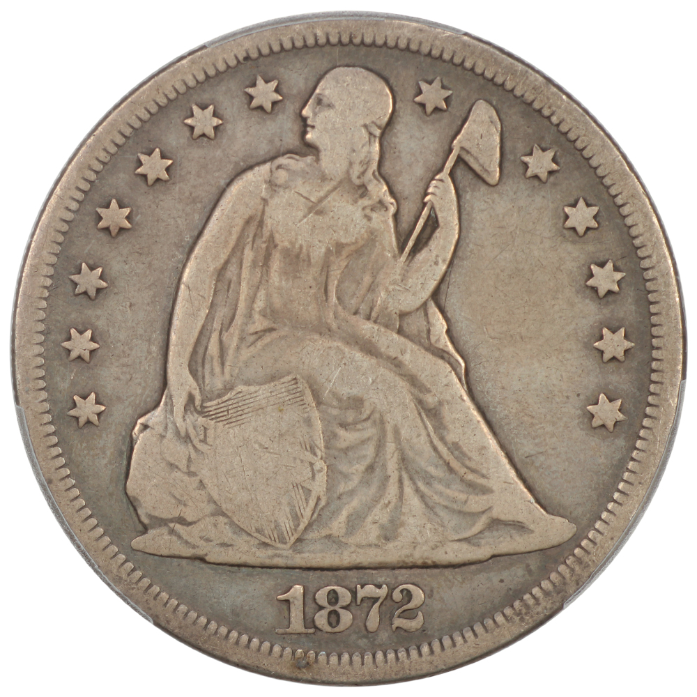 image for: 1872 $1  PCGS VG10