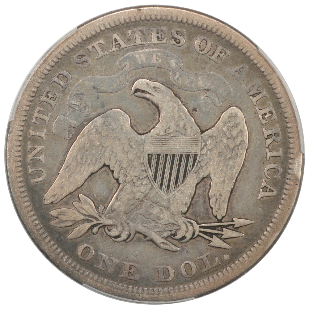 image for: 1872 $1  PCGS VG10