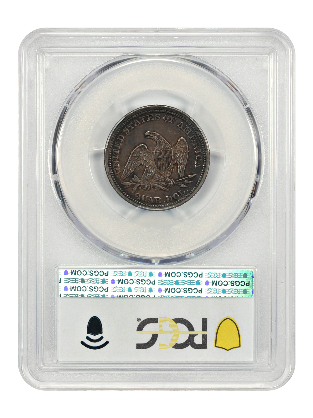 image for: 1858 25c PCGS AU50