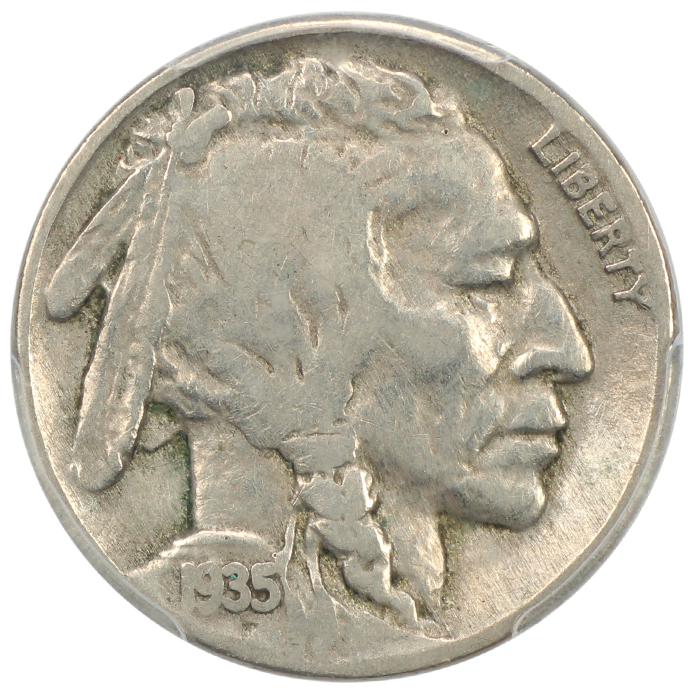 image for: 1935 Doubled Die Reverse, FS-801 5c PCGS F15