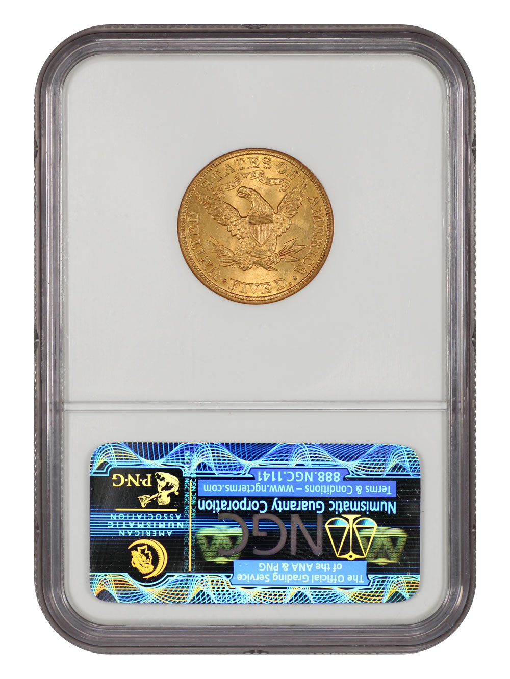 image for: 1905 $5  NGC MS63
