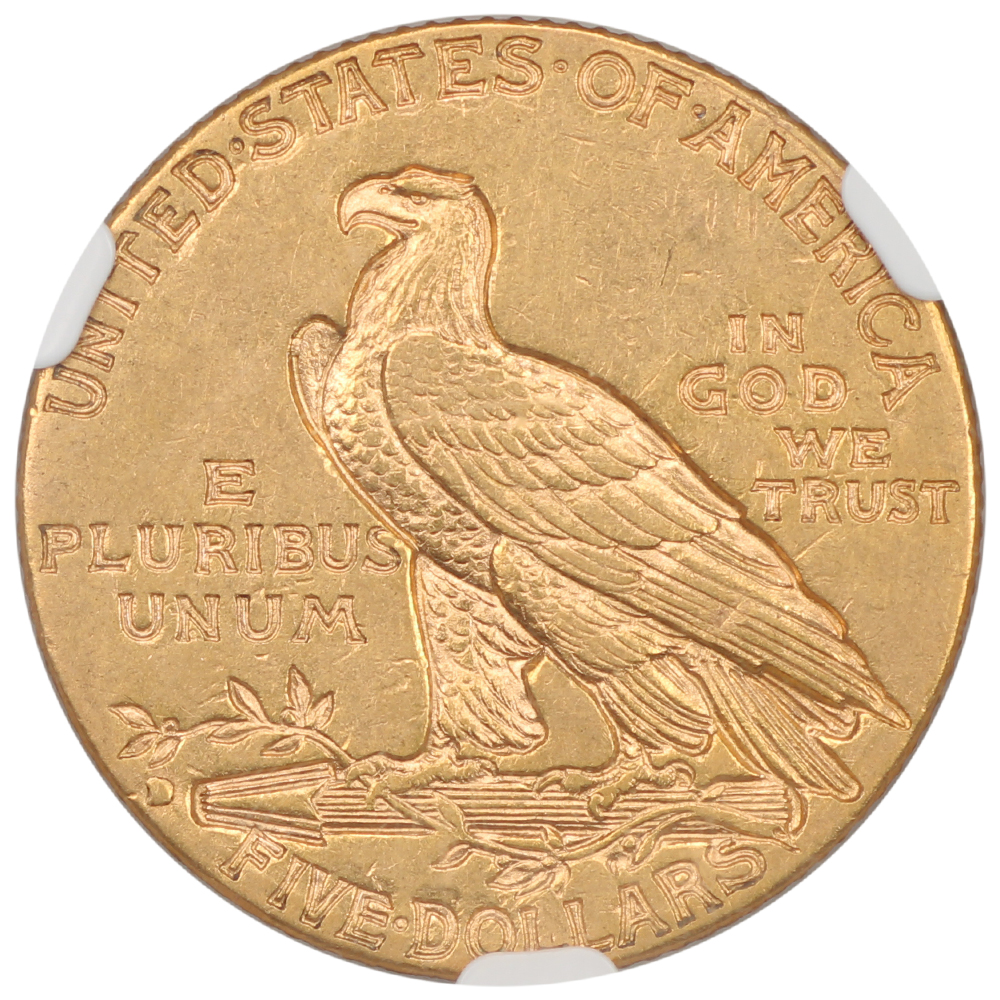 image for: 1909-D $5  NGC AU58