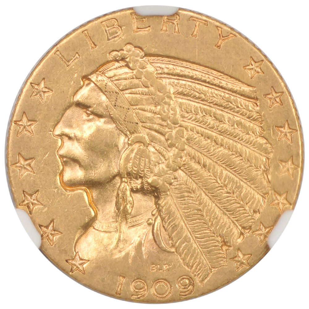 image for: 1909-D $5  NGC AU58