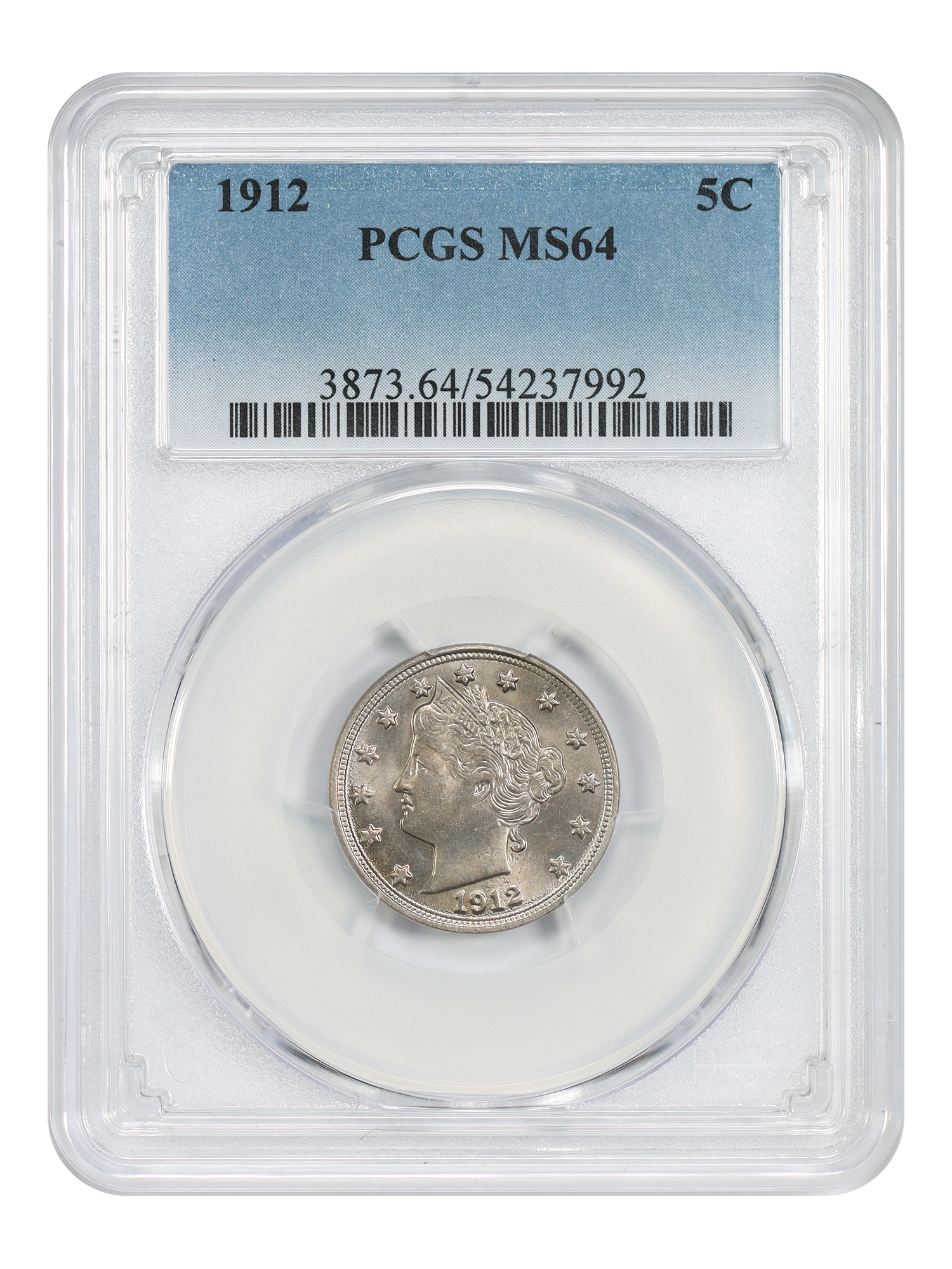 1912 5C PCGS MS64