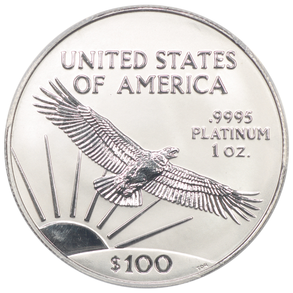 image for: 2000 Platinum Eagle $100  PCGS MS70