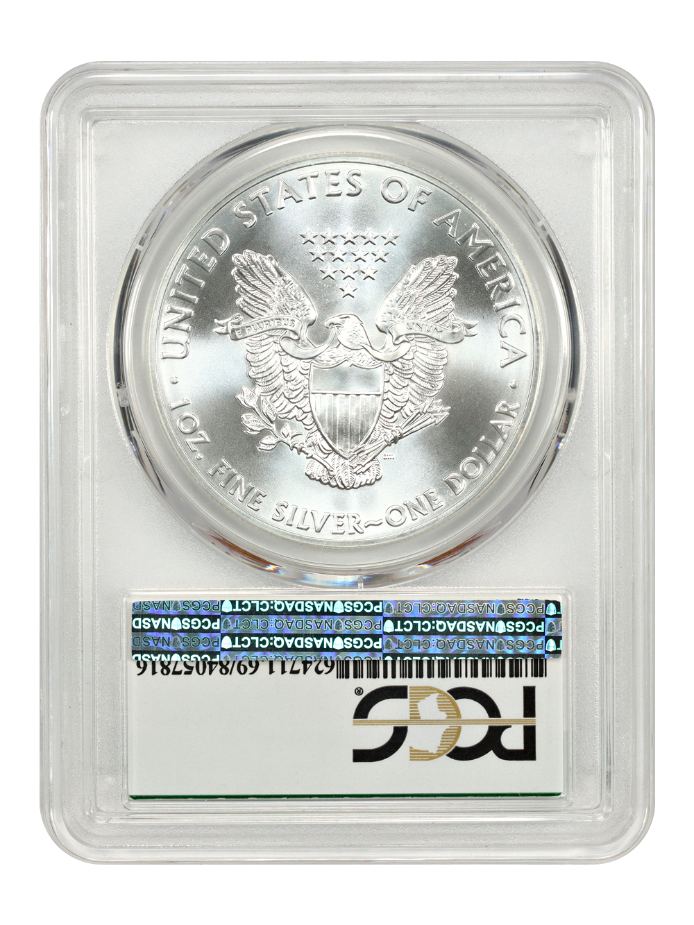 image for: 2015-(P) Silver Eagle, Struck at Philadelphia Mint $1  PCGS MS69