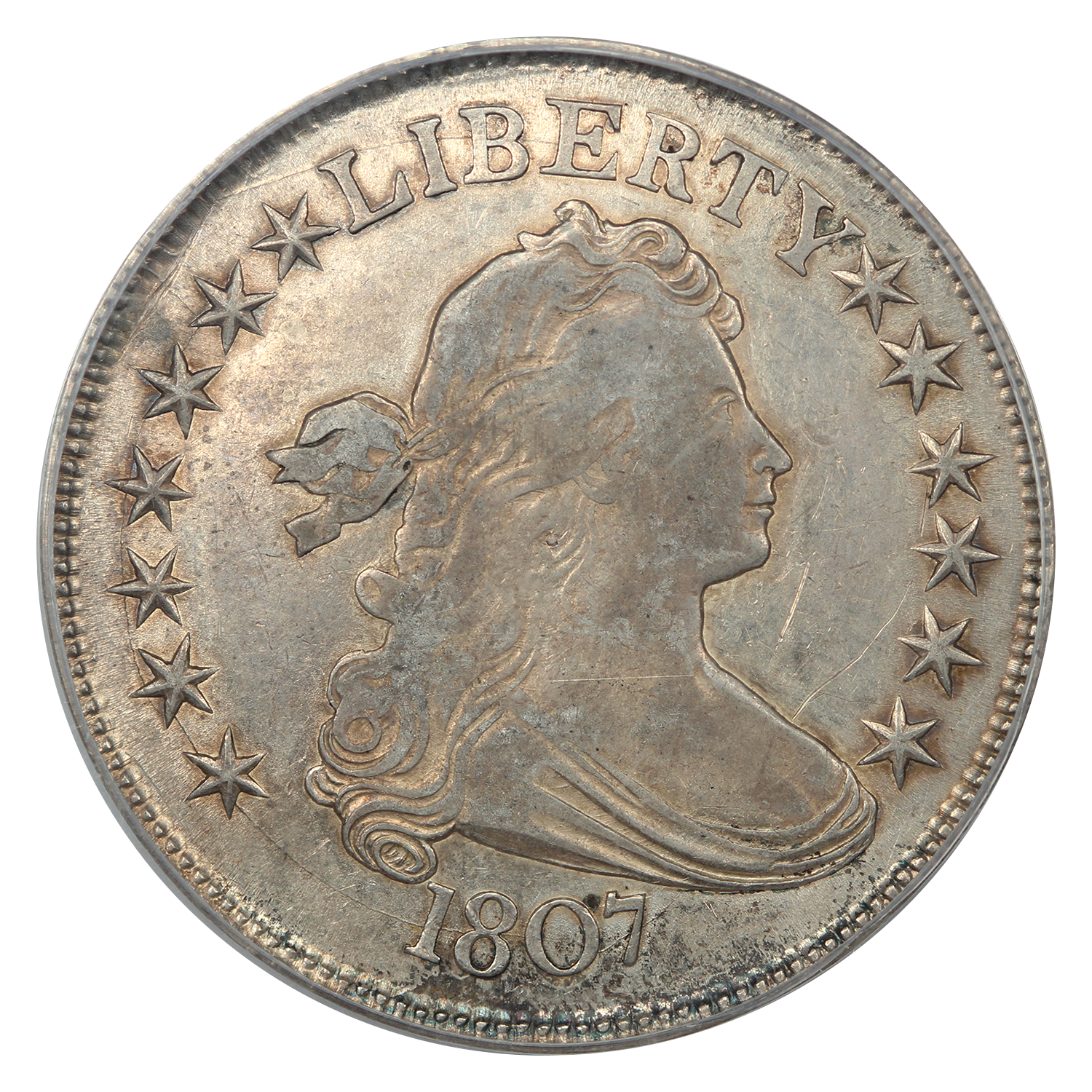 thumbnail for: 1807 Draped Bust 50c PCGS AU55