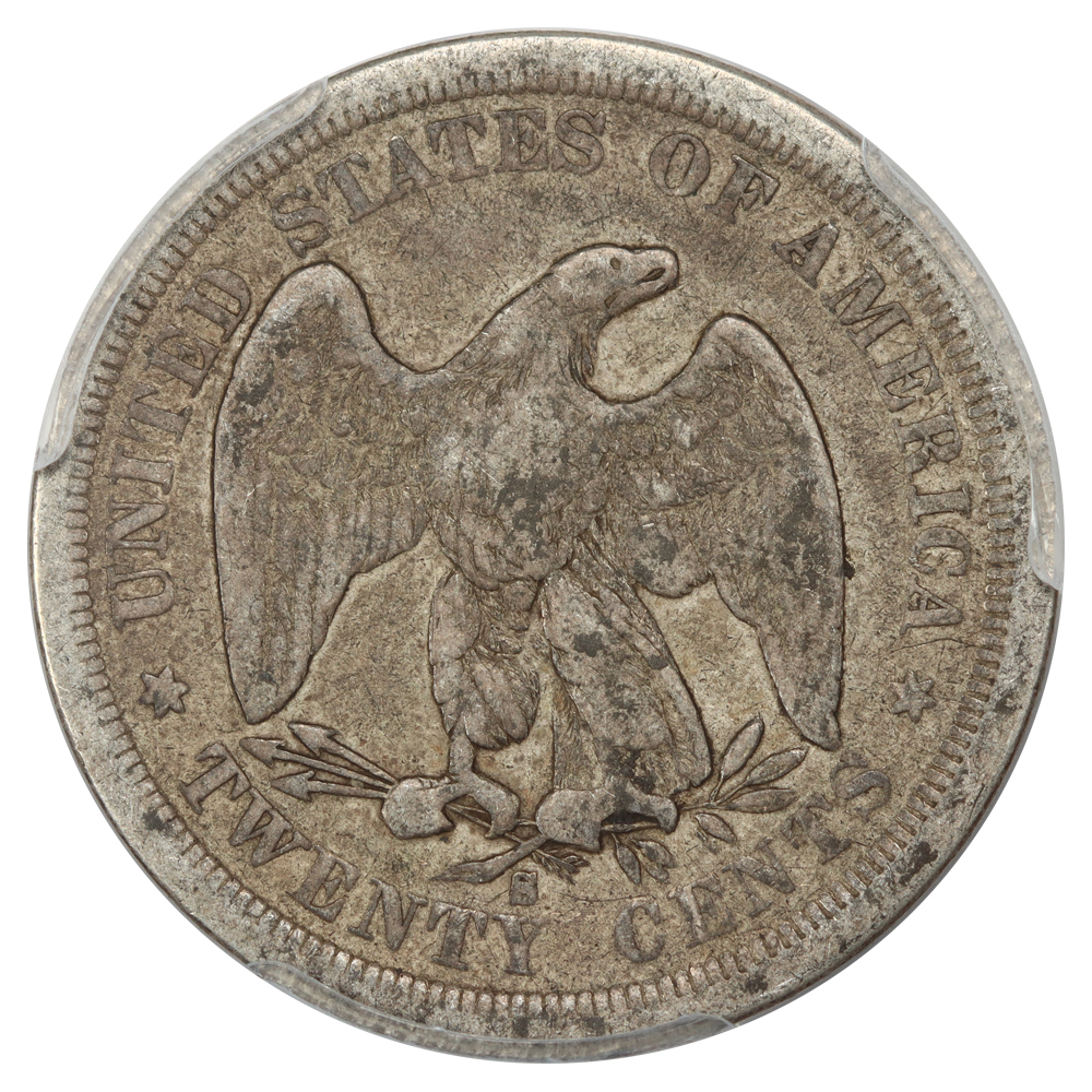 image for: 1875-S 20c PCGS VG10
