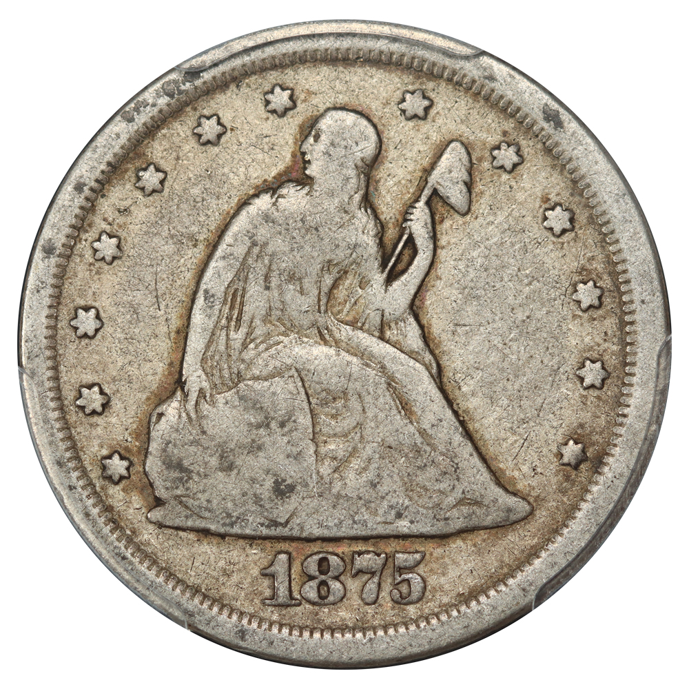 image for: 1875-S 20c PCGS VG10