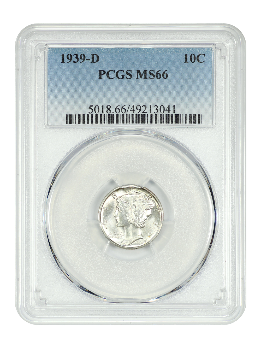 1939-D 10C PCGS MS66