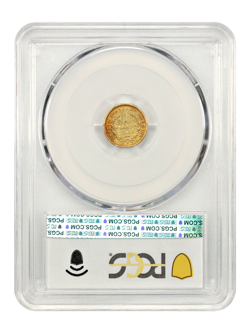 image for: 1851-C G$1 PCGS AU55