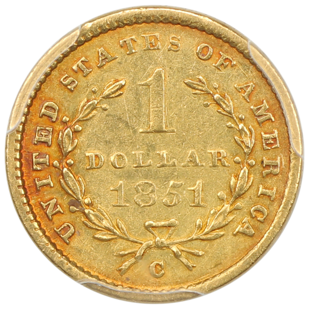 image for: 1851-C G$1 PCGS AU55