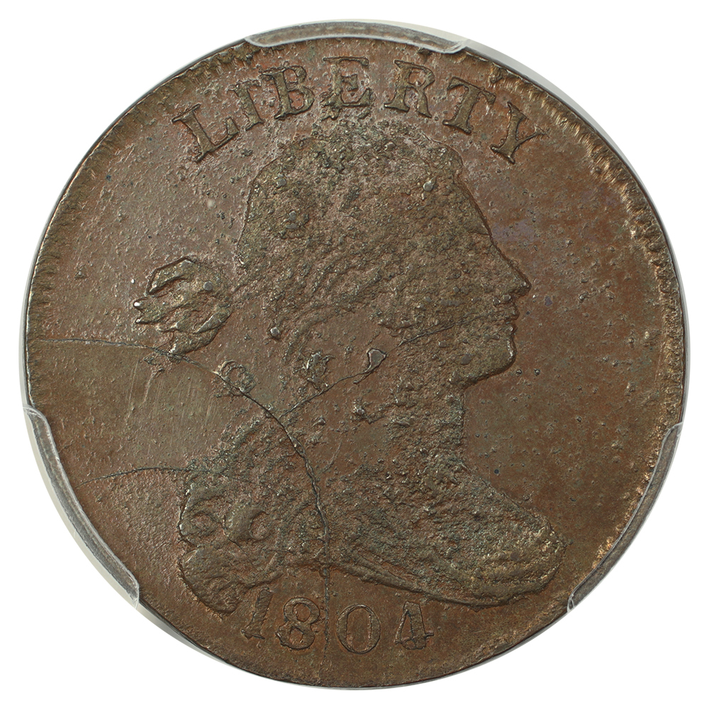 image for: 1804 Restrike of 1860 1c PCGS MS63 BN