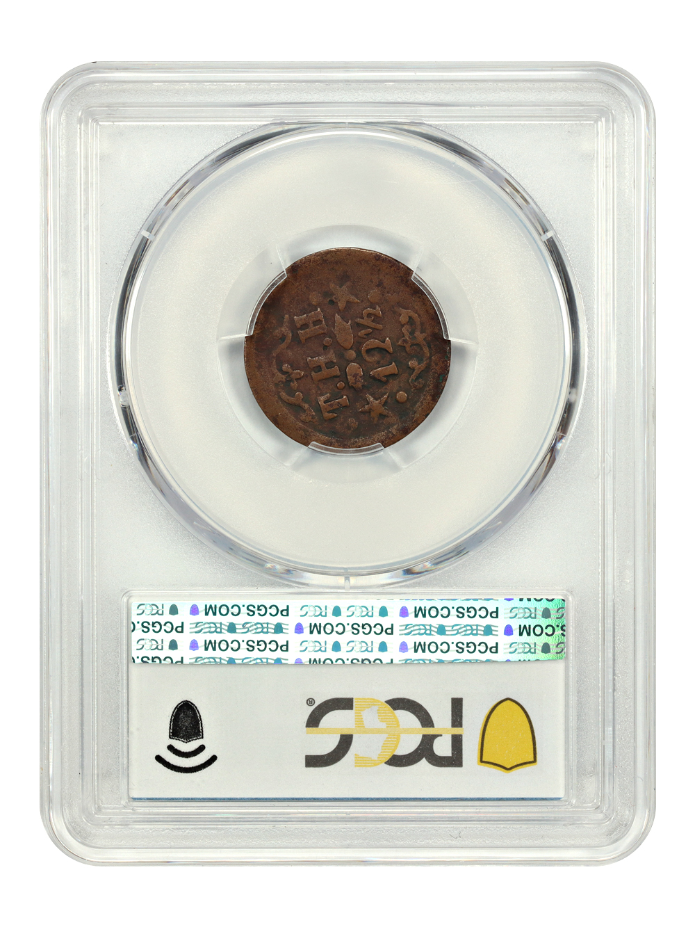 thumbnail for: 1879 Hawaii-T.Hobron Railroad, 2/6 Stars, Thick Planchet 12 1/2c PCGS F12