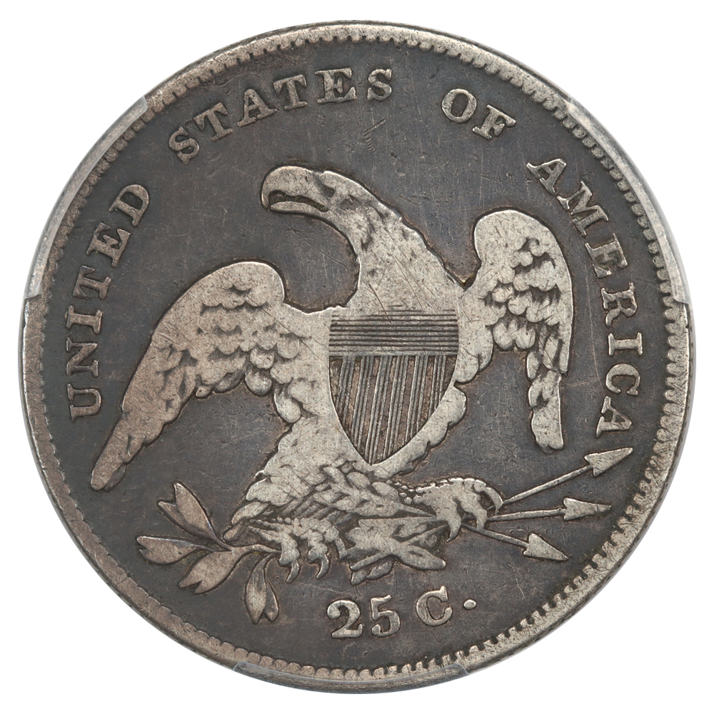 thumbnail for: 1831 Small Letters 25c PCGS F12