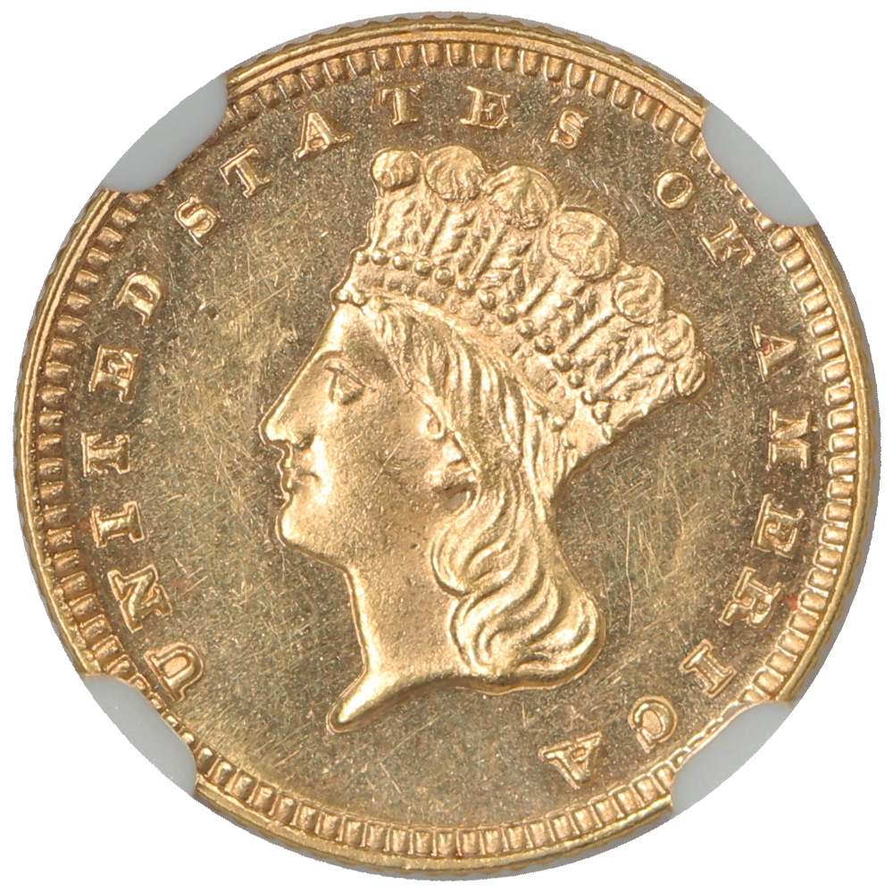 image for: 1878 G$1 NGC MS62