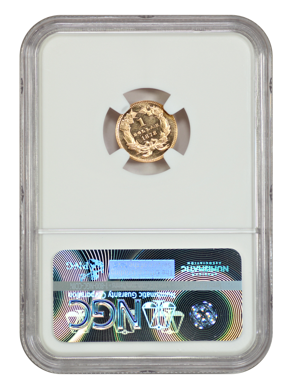 image for: 1878 G$1 NGC MS62