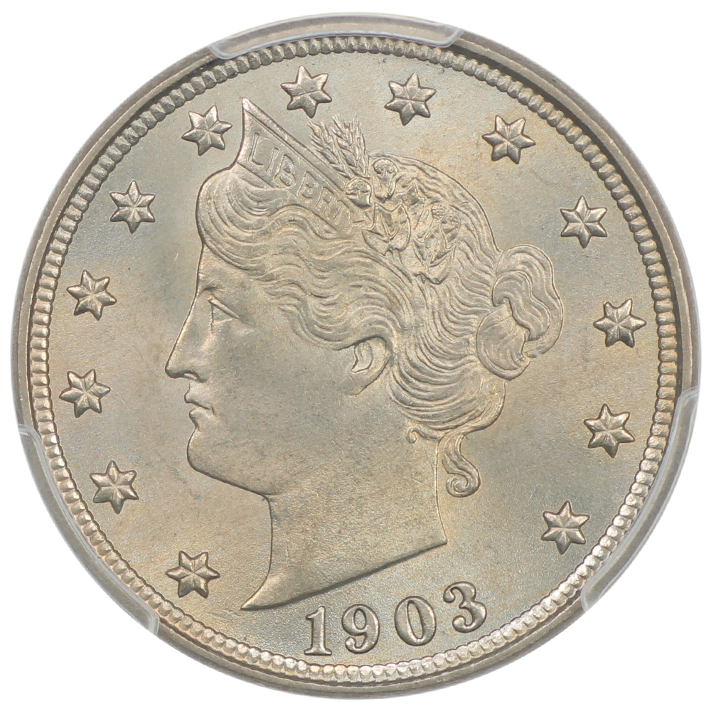 image for: 1903 5c PCGS MS66