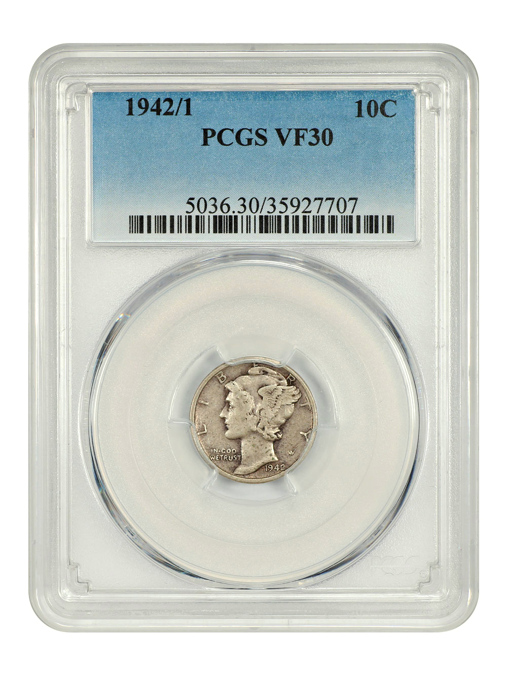 希少 【L】 FINDERS KEEPERS FK-TYPE ONE 1942 Collectors Corner - 1942/1 10C VF30 PCGS - #73068096