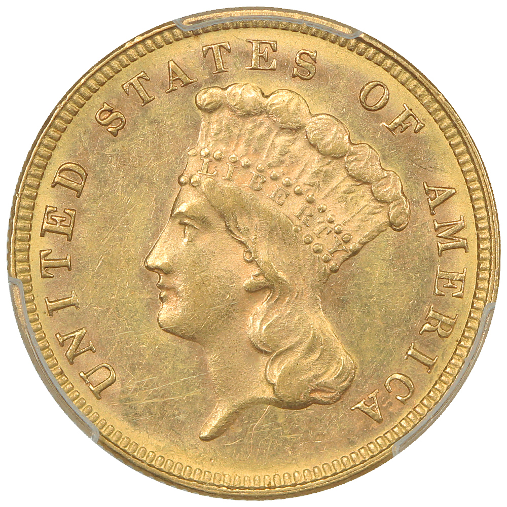 image for: 1882 $3  PCGS MS62