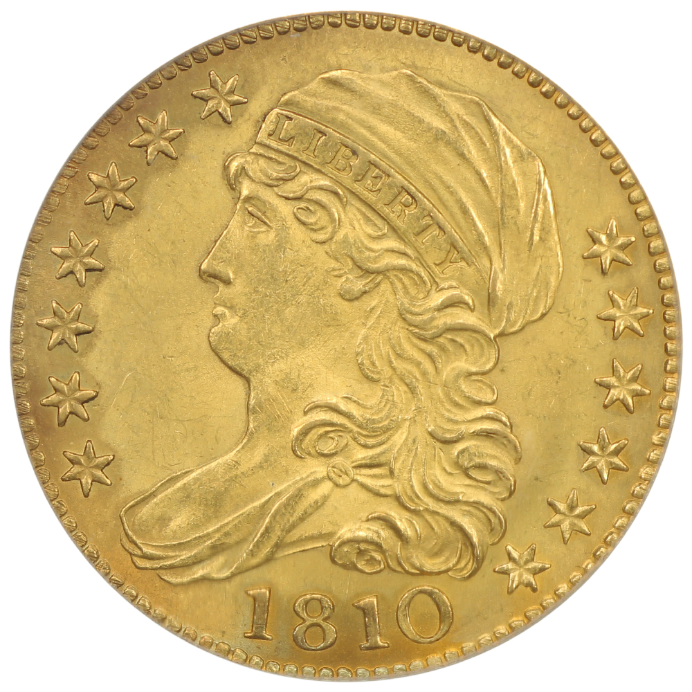 image for: 1810 Large Date, Large 5 $5  PCGS MS63