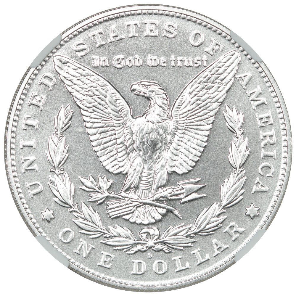 thumbnail for: 2021-D Morgan, 100th Anniversary S$1 NGC MS70