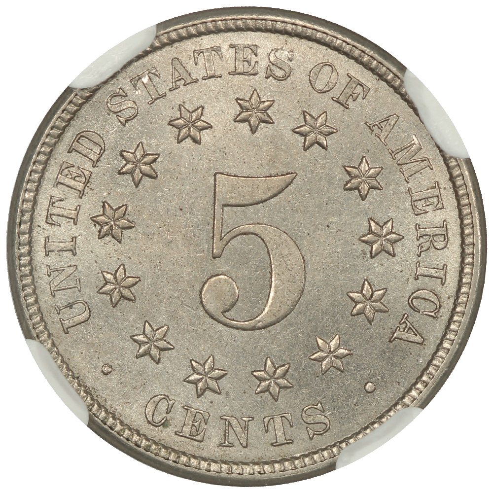 image for: 1879 5c NGC MS62