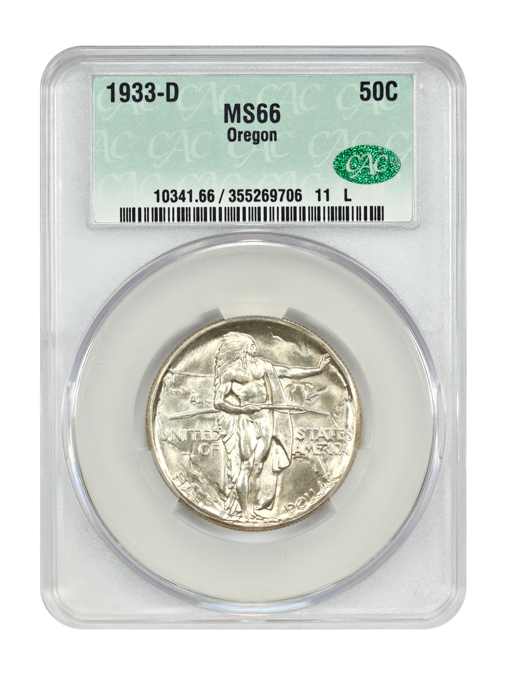1933-D 50C Oregon