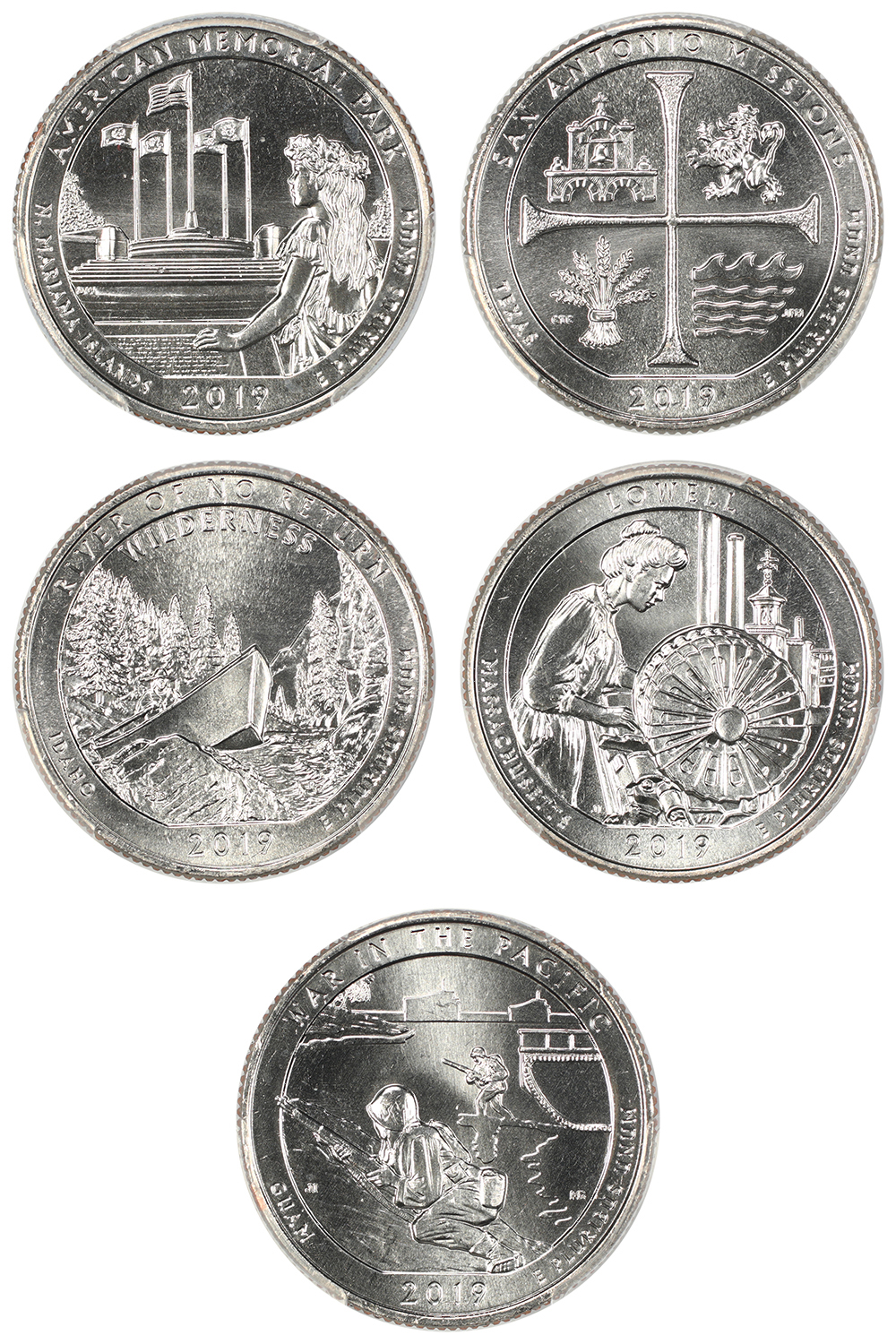 image for: 2019-W American Memorial 25c PCGS MS66