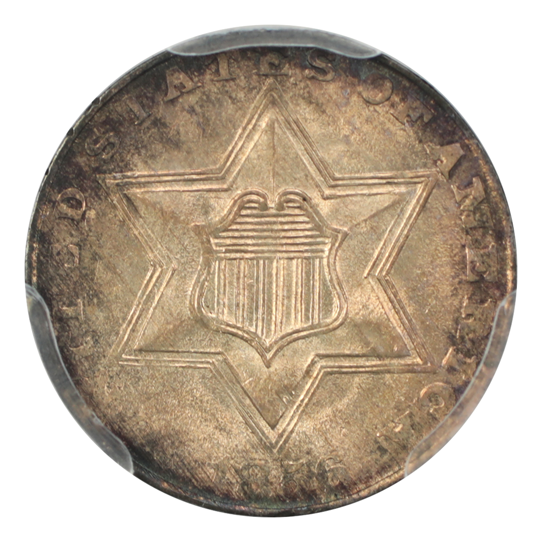 image for: 1856 3cS PCGS MS65