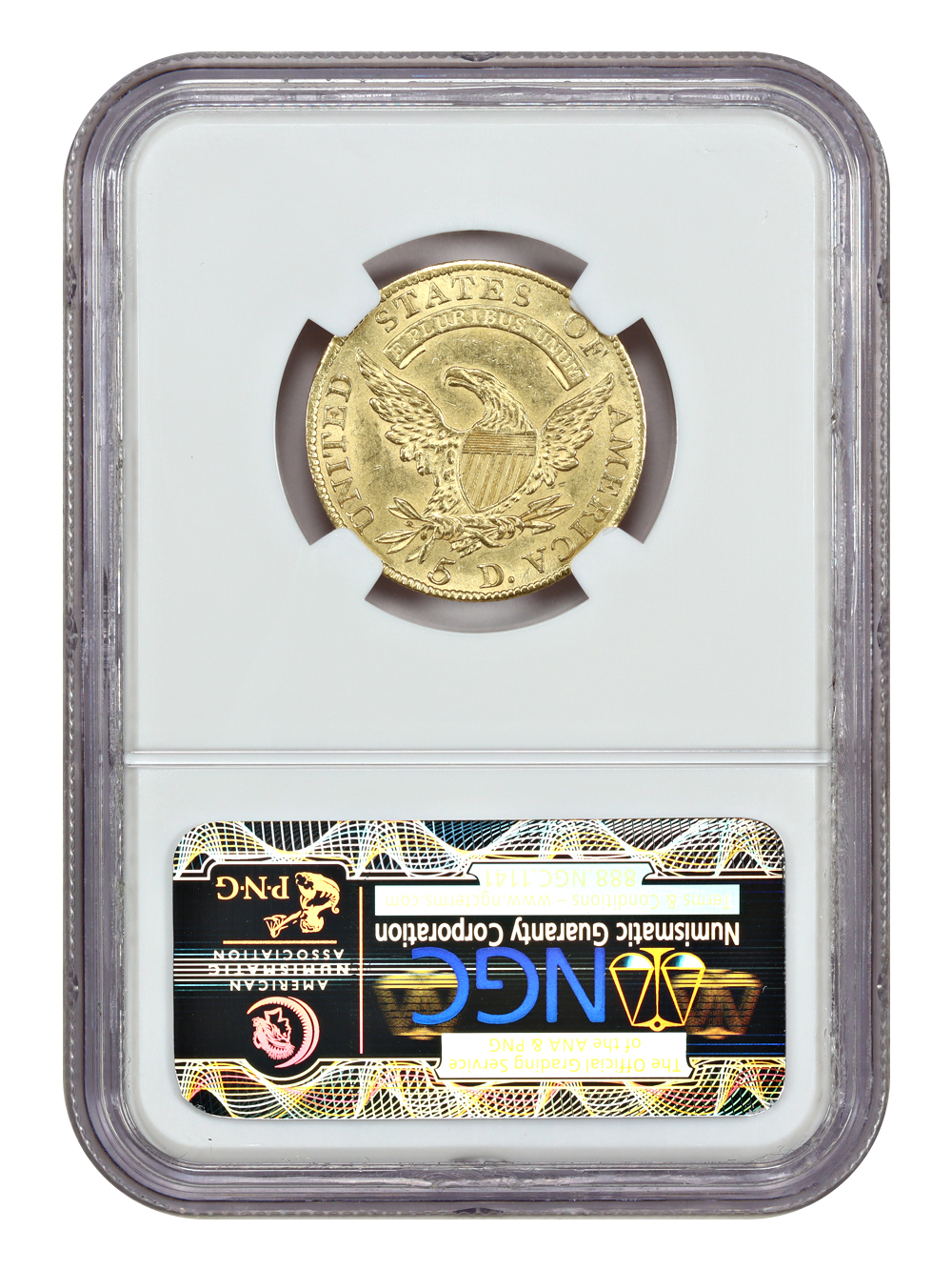 image for: 1810 Large Date, Large 5 $5  NGC MS63