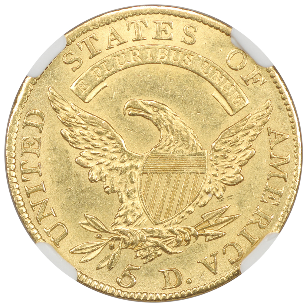 image for: 1810 Large Date, Large 5 $5  NGC MS63