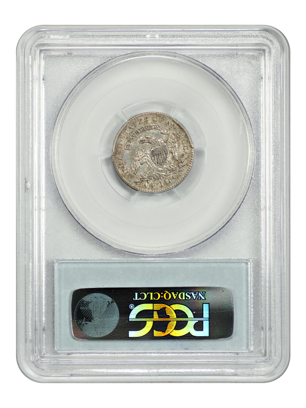 image for: 1820 Small 0, JR-6 10c PCGS AU50