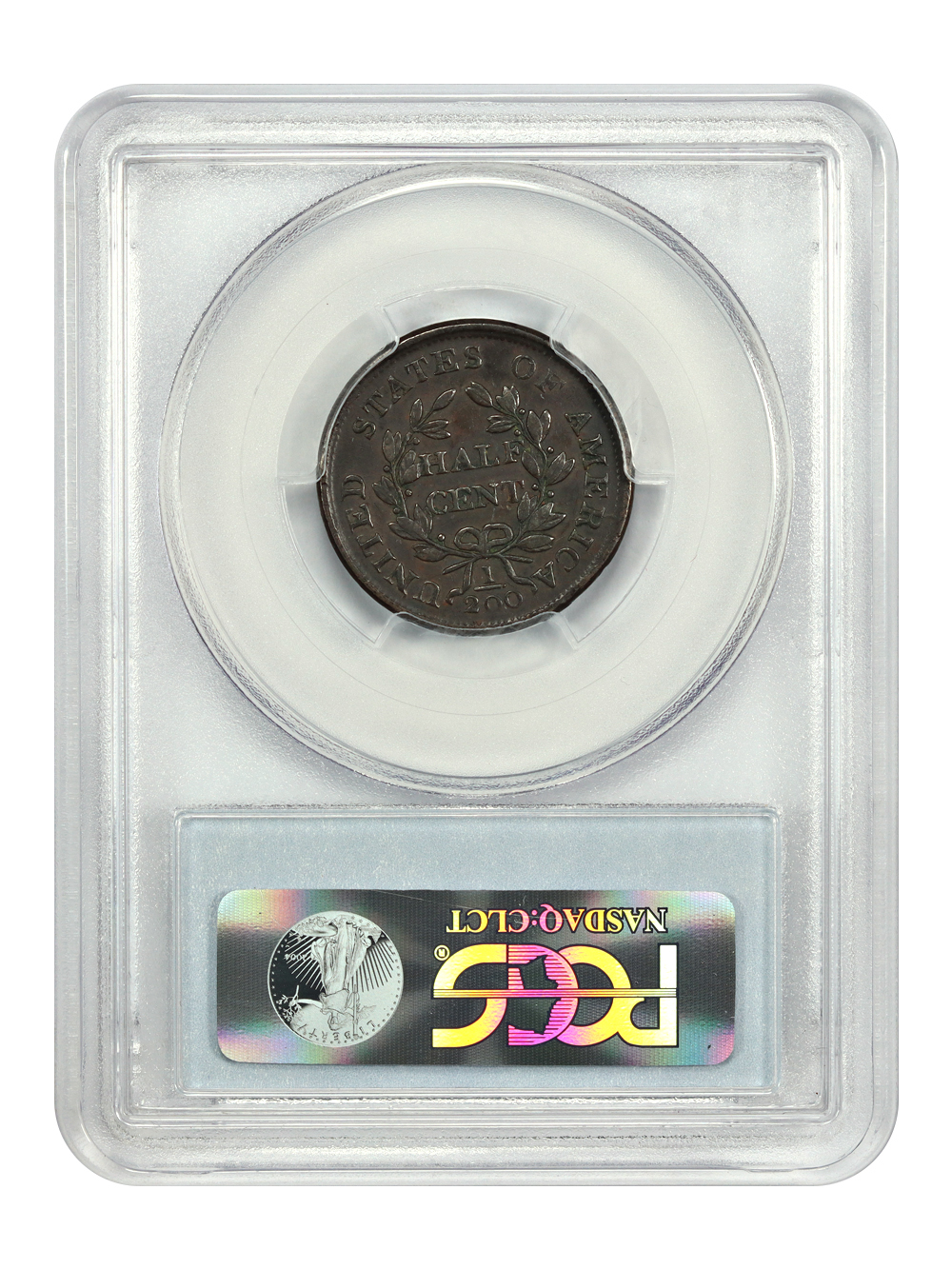 image for: 1804 Spiked Chin 1/2c PCGS VF30 BN