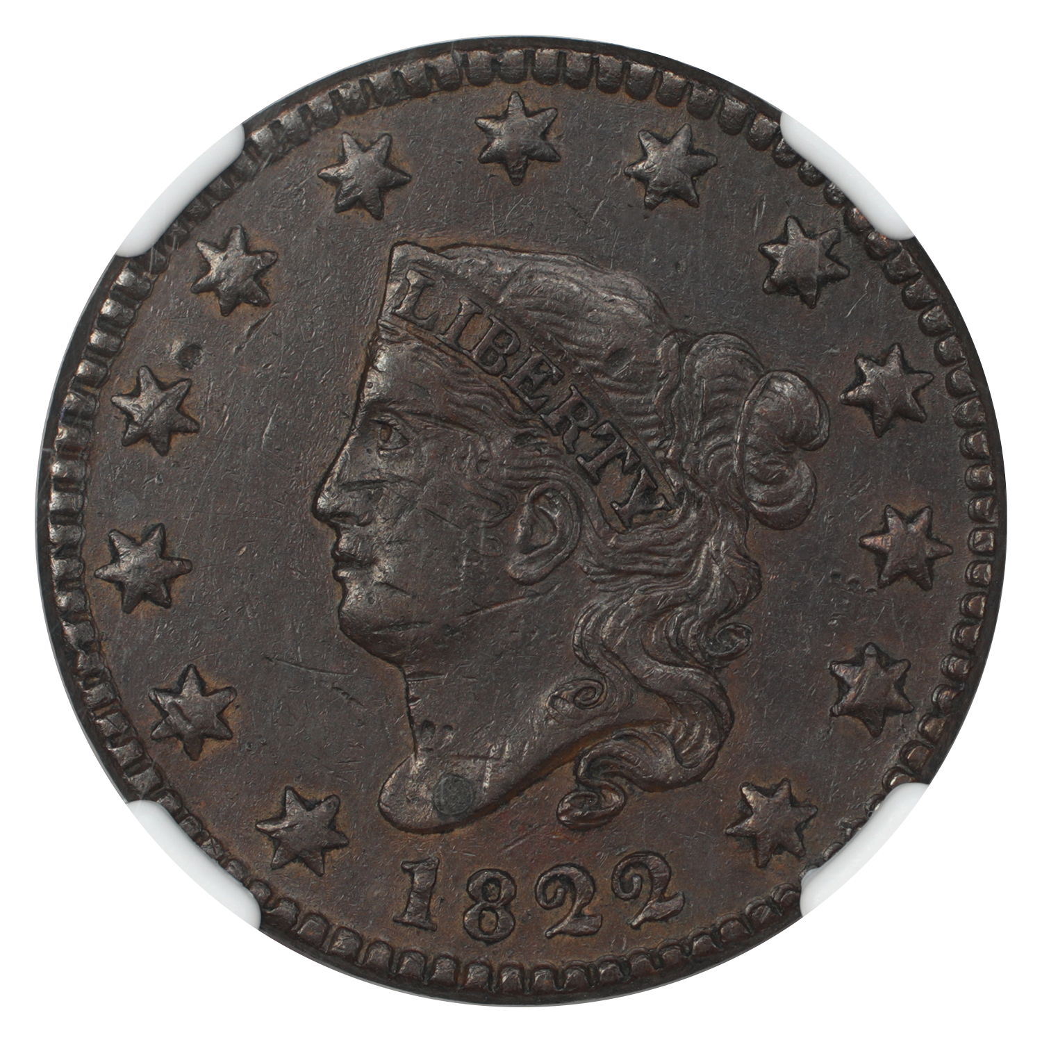 thumbnail for: 1822 1c NGC XF45 BN