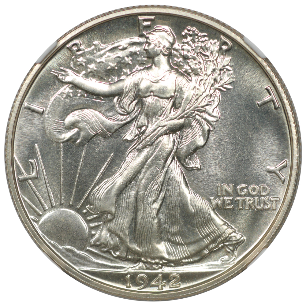 thumbnail for: 1942 50c NGC PR66