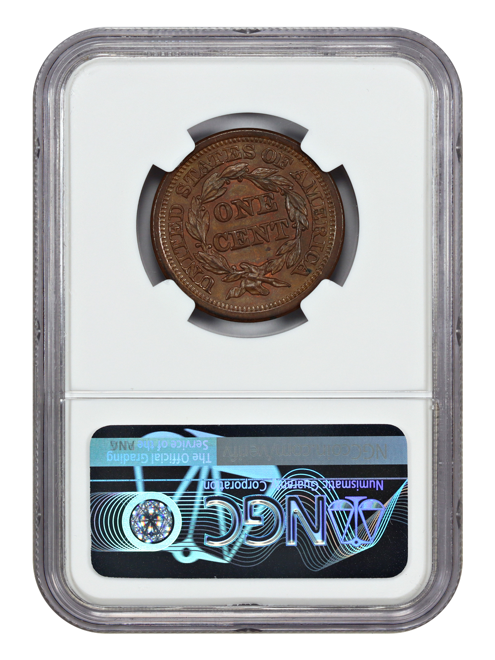 thumbnail for: 1854 1c NGC MS64 BN