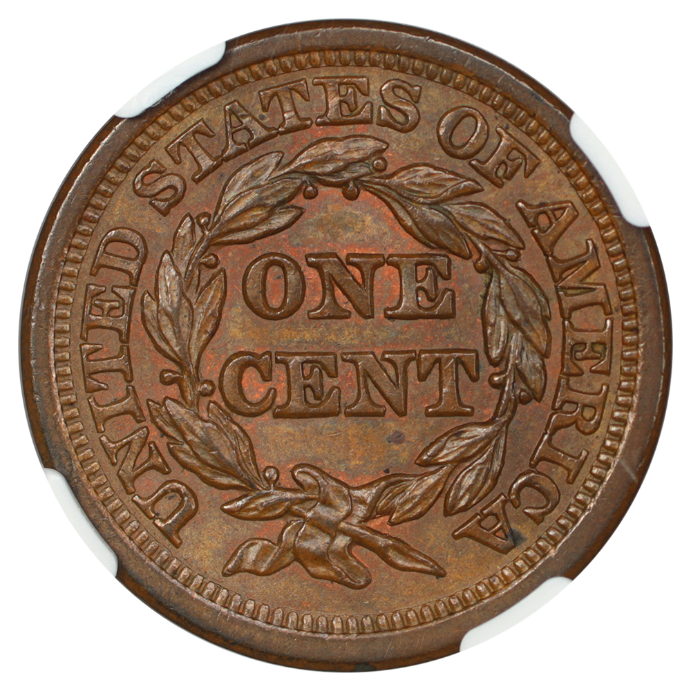 thumbnail for: 1854 1c NGC MS64 BN