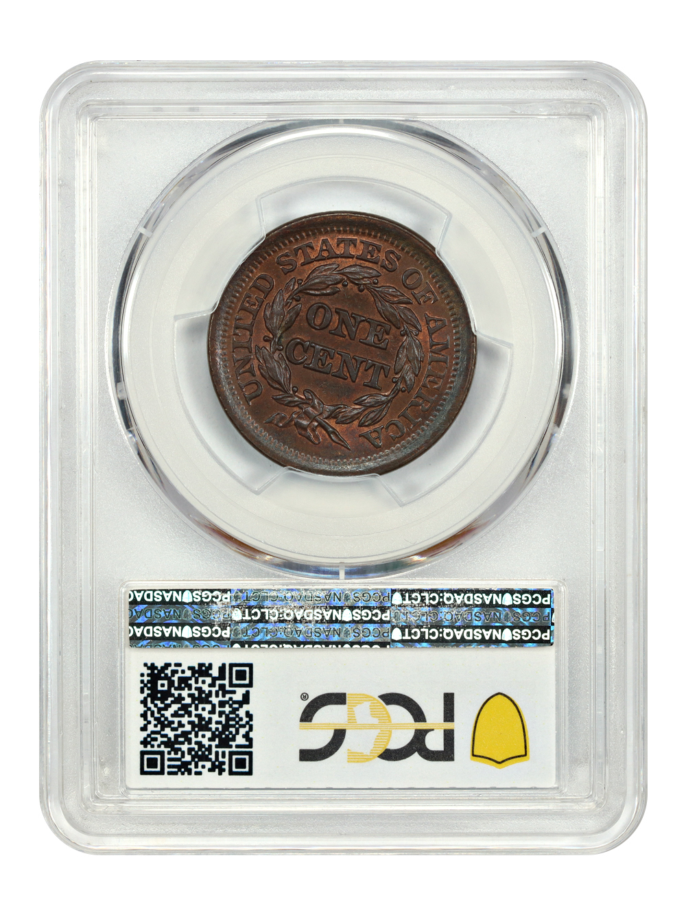 thumbnail for: 1852 1c PCGS MS65 BN
