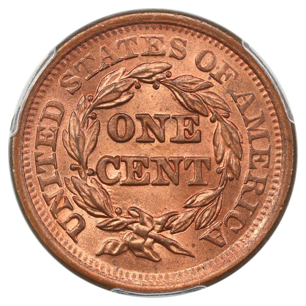 thumbnail for: 1851 1c PCGS MS65 RB